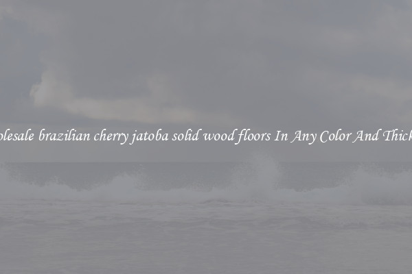 Wholesale brazilian cherry jatoba solid wood floors In Any Color And Thickness