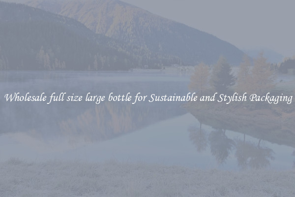 Wholesale full size large bottle for Sustainable and Stylish Packaging