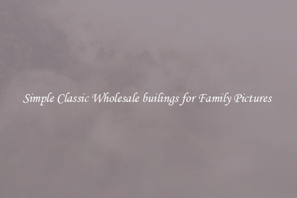Simple Classic Wholesale builings for Family Pictures 