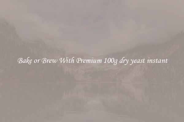 Bake or Brew With Premium 100g dry yeast instant