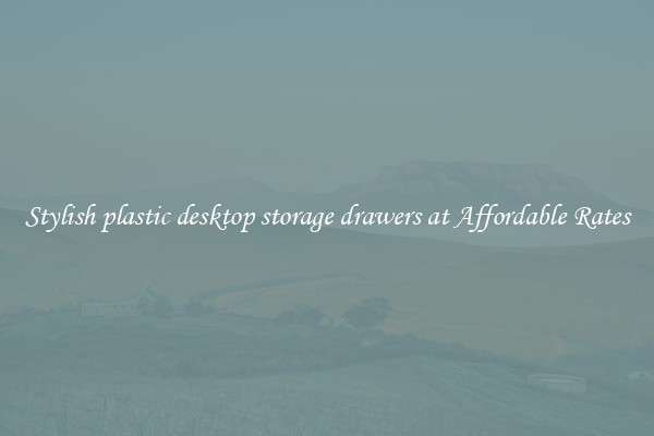 Stylish plastic desktop storage drawers at Affordable Rates