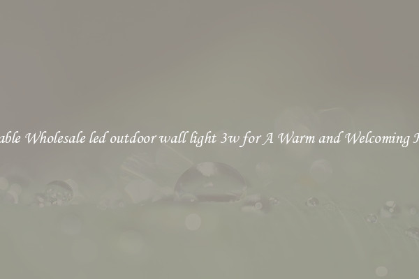 Notable Wholesale led outdoor wall light 3w for A Warm and Welcoming Home