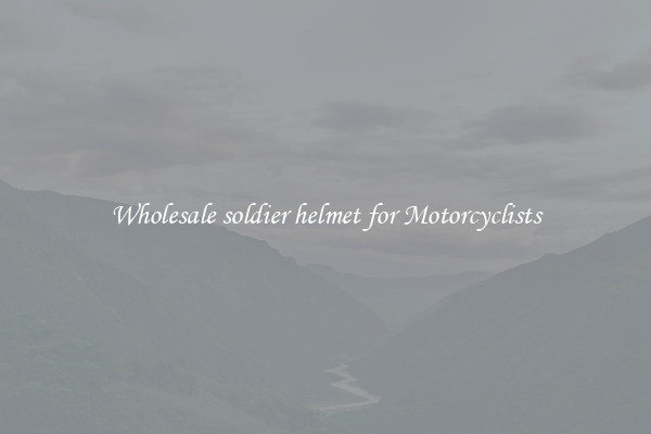 Wholesale soldier helmet for Motorcyclists