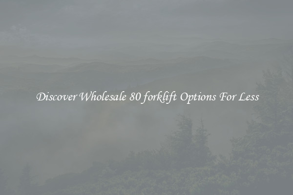 Discover Wholesale 80 forklift Options For Less
