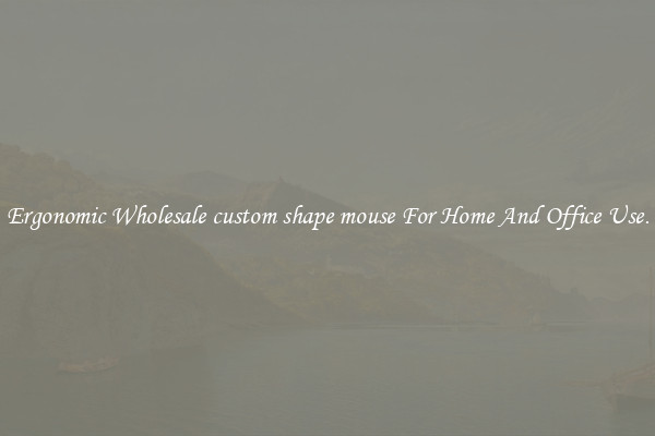 Ergonomic Wholesale custom shape mouse For Home And Office Use.