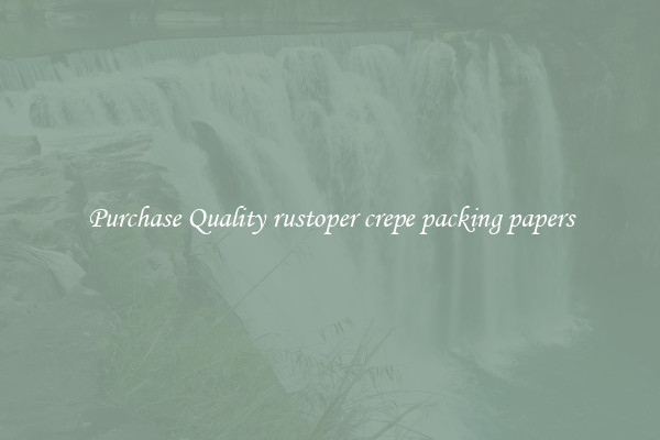 Purchase Quality rustoper crepe packing papers